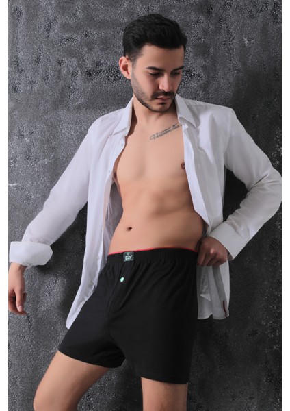 Erkek Pamuklu Havlu Bel Boxer 6'lı Adet