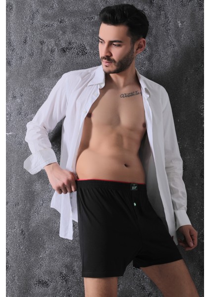 Erkek Pamuklu Havlu Bel Boxer 6'lı Adet