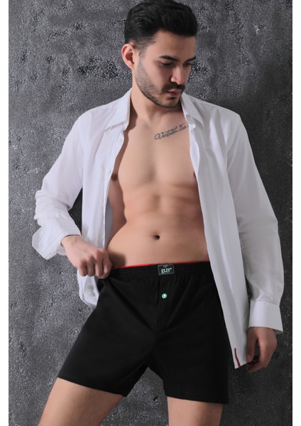 Erkek Pamuklu Havlu Bel Boxer 6'lı Adet
