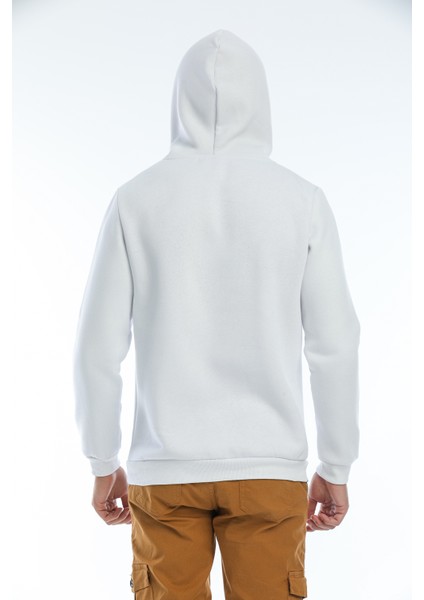 Kapüşonlu Basic Geniş Kesim Erkek Içi Polarlı Sweatshirt indirimleri