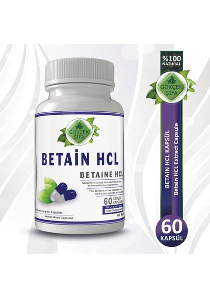 Betain Kapsül 60 Kapsül X 1000 mg.
