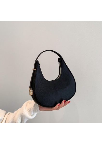 Vintage Koltuk Altı Moda Taş Desen Omuz Çantası (Yurt Dışından)