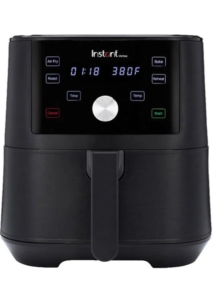 Vortex 140-3030-01-EU 5.7 Litre 4'ü 1 Arada İşlevli Yapışmaz ve Yıkanabilir Sepetli Air Fryer