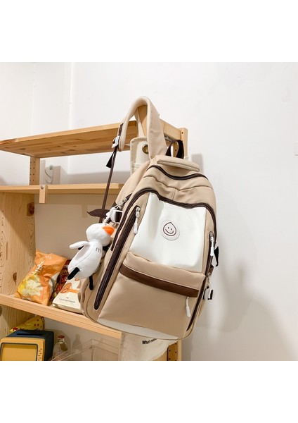 Moda Öğrenci Okul Çantası Basit Ortaokul Öğrencisi Kolej Öğrencisi Sırt Çantası (Yurt Dışından)