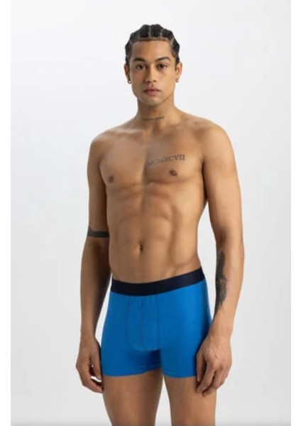 3 Lü Erkek Kemerli Lycralı Boxer