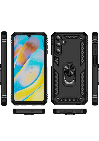 Samsung Galaxy A25 5g Kılıf Sofya Yüzüklü Standlı Zırhlı Korumalı Silikon Kılıf fiyatları