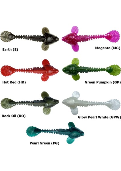 Spıınx Gobby Silikon 7cm 7p - Glow Pearl White