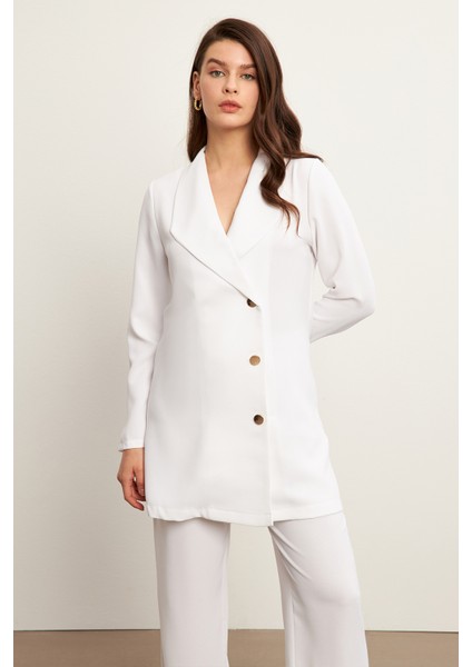 Liora Ceket Pantolon Takım - Beyaz modelleri