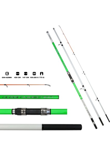 Ocean Immersion Hybrid 420 Mn Surf Kamışı 100-200 G