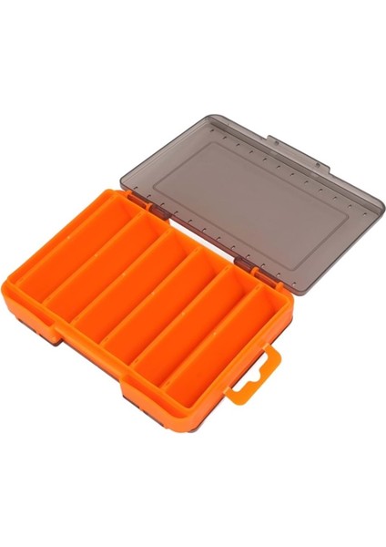 7218 Sahte Balık Kutusu 10 Gözlü 20X15X4.5CM - Orange