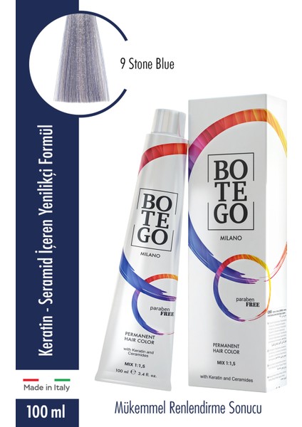 Profesyonel Krem Boya Stone Blue 100 Ml