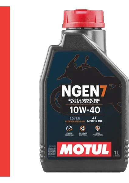 Ngen 7 10W-40 4t Motosiklet Motor Yağı 1 Litre Güncel Ürün