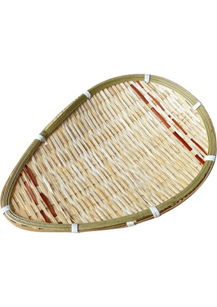 Bambu Sepet Yemek Masaüstü Dolapları Için El Yapımı 25X18CM (Yurt Dışından)