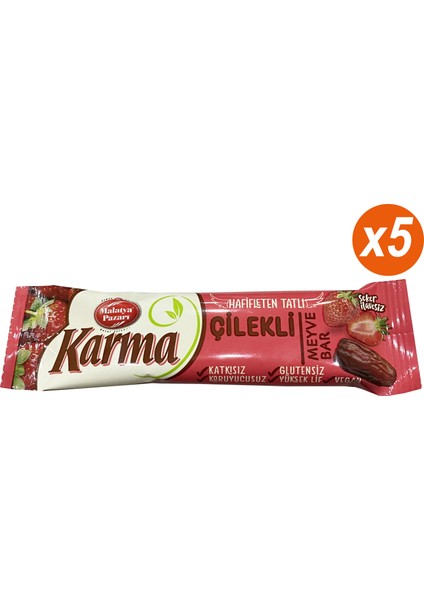 Murat Palancı Karma Çilekli Meyve Bar 40 G*5