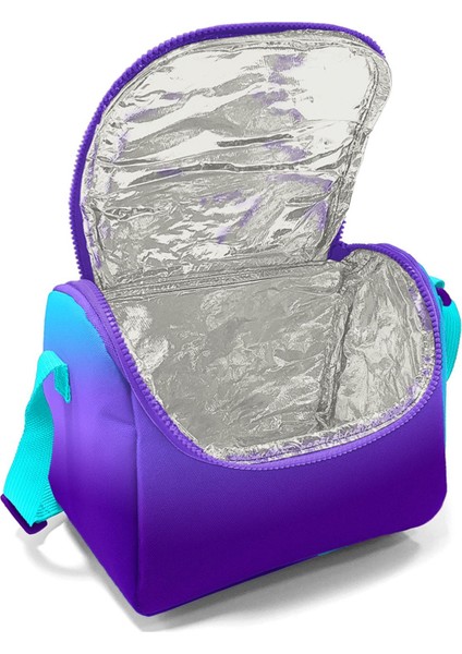 Kids Turkuaz Mor Renk Geçiş Thermo Beslenme Çantası 11763 fırsatları