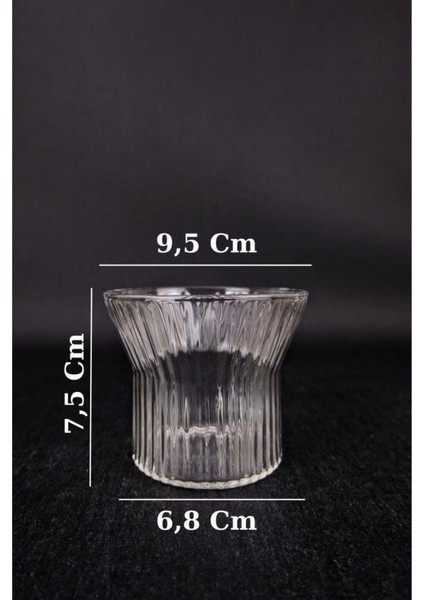 6'lı Cam Çerezlik Dondurmalık ve Kase Sunum Seti 280 ml - 04176 C1-1-154