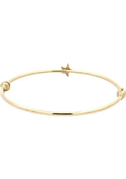 Ince Zirkon Taş Döşeli Deniz Yıldızı Figürlü Yeşil Altın Kelepçe Bileklik fırsatları