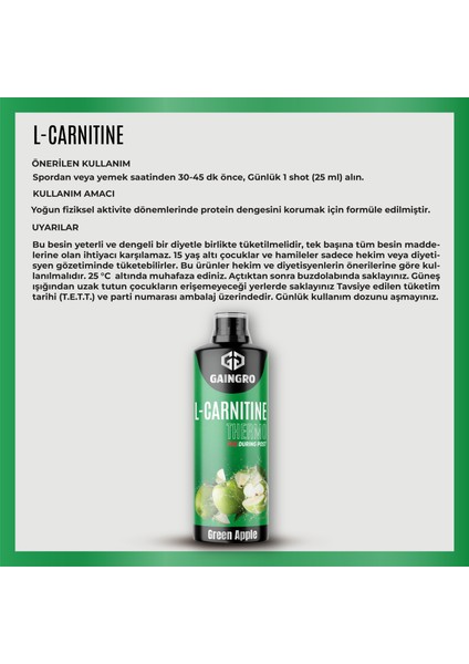 L-Carnitine Thermo Green Apple 40 Servis