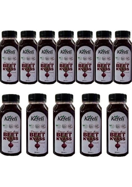 Kefeli Beet Kvass Pancar Suyu 12 x 250 ml