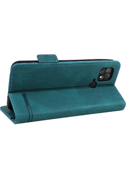 Kart Tutucu Kickstand Tam Koruma ile Xiaomi Poco C40 Için Kılıf (Yurt Dışından)