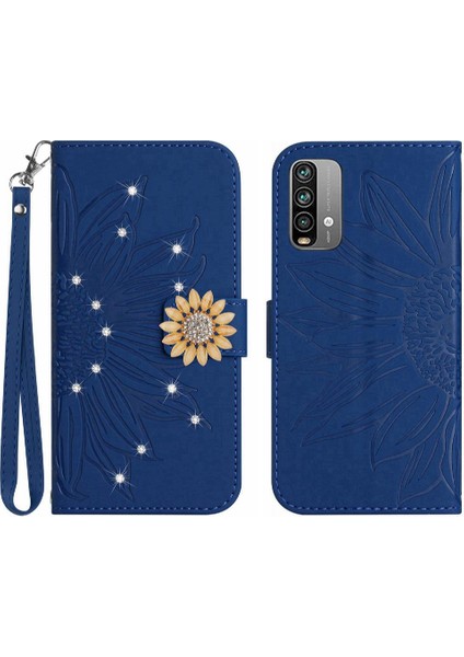 Xiaomi Poco M3 Telefon Kılıfı Için Kılıf Flip Cüzdan Kredi Kartı Pu Deri Flip (Yurt Dışından)