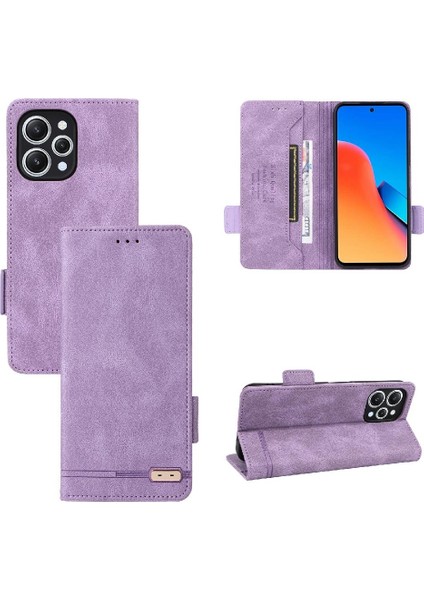 BDT Boutique Xiaomi Redmi 12 Için Kılıf Koruyucu Kapak Kart Ekleme Deri Folio (Yurt Dışından)