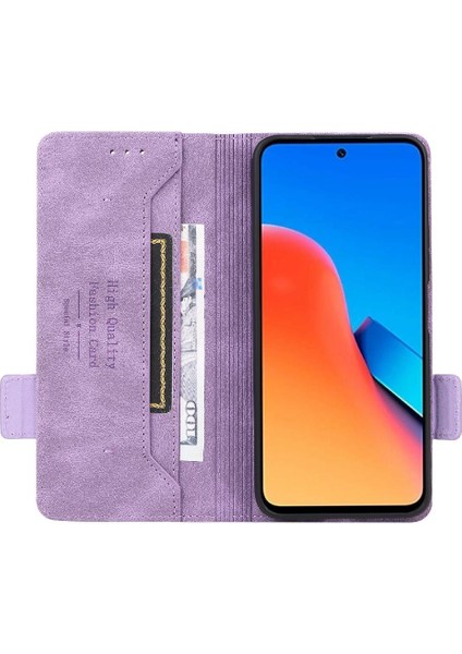 BDT Boutique Xiaomi Redmi 12 Için Kılıf Koruyucu Kapak Kart Ekleme Deri Folio (Yurt Dışından)