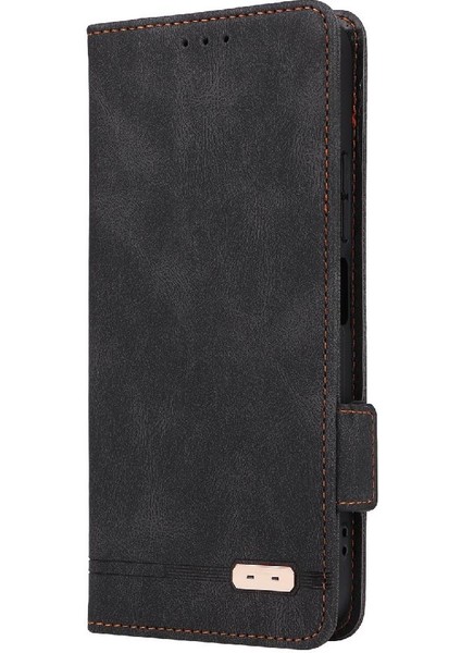 Xiaomi Redmi 12 Için Kılıf Koruyucu Kapak Kart Ekleme Deri Folio (Yurt Dışından)