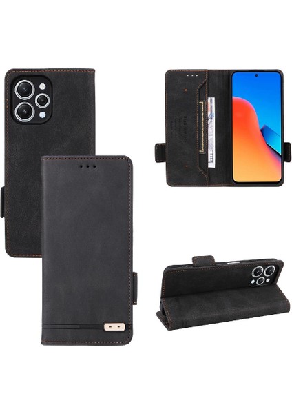 Xiaomi Redmi 12 Için Kılıf Koruyucu Kapak Kart Ekleme Deri Folio (Yurt Dışından) fiyatları
