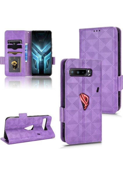 Asus Rog Telefon 3 Görüntüleme Standı Pu Deri 3 Kart Tutucu Flip (Yurt Dışından)