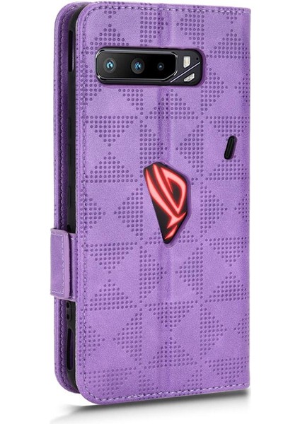 Asus Rog Telefon 3 Görüntüleme Standı Pu Deri 3 Kart Tutucu Flip (Yurt Dışından)