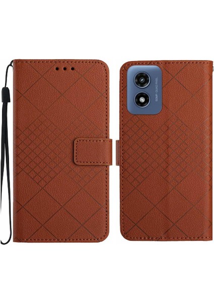 Motorola Moto G Oynamak Için Flip Case El Kayışı ile 5g 2024 Kart Yuvası Standı (Yurt Dışından)