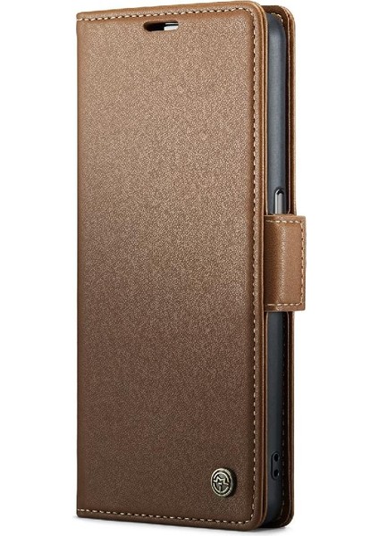 Oppo A77 4G/A77S Kickstand Cüzdan Kılıf Anti Dolandırıcılık Durumda (Yurt Dışından)
