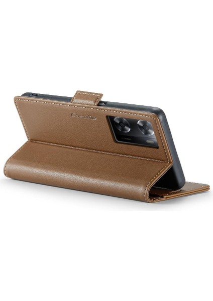 Oppo A77 4G/A77S Kickstand Cüzdan Kılıf Anti Dolandırıcılık Durumda (Yurt Dışından)