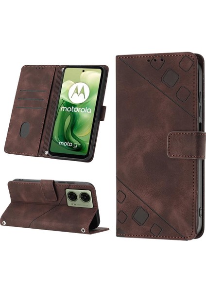 BDT Boutique Motorola Moto G24 4G/G04 4g Kart Tutucu Cüzdan Kapak Çevirin Deri (Yurt Dışından)