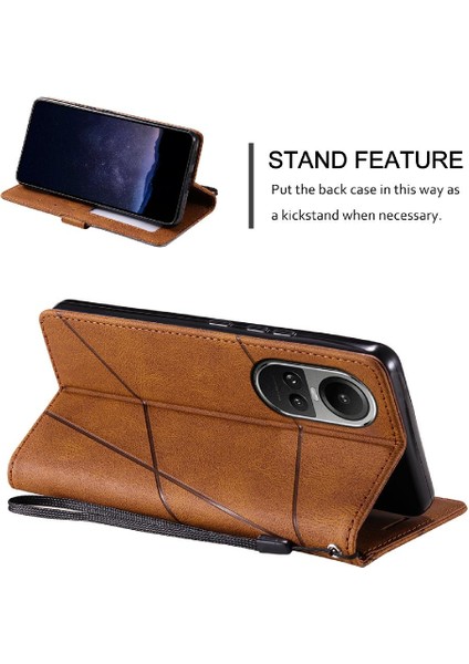 Oppo Için Kılıf Oppo 10 5g/oppo 10 Pro 5g Pu Deri Darbeye Cüzdan Flip (Yurt Dışından) fırsatları