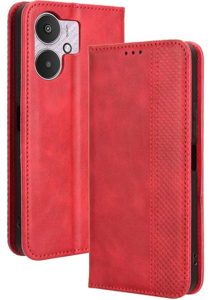 Xiaomi Redmi 13R 5g Pu Deri Cüzdan Manyetik Kapatma (Yurt Dışından)
