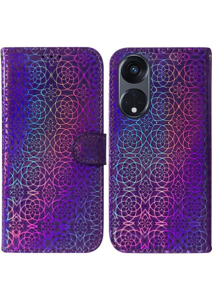 Oppo Için Kılıf Oppo 8t 5g Kart Yuvası Standı Tutucu Premium Pu Deri Cüzdan (Yurt Dışından)
