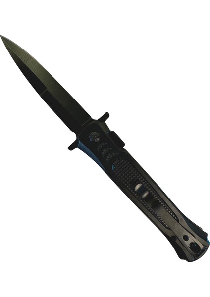 Titanyum Kemer Klipsli Gri - Siyah 21CM