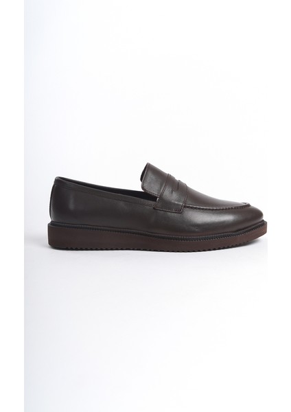 Erkek Deri Loafer Kahverengi -MBEYY23202-KH fırsatları