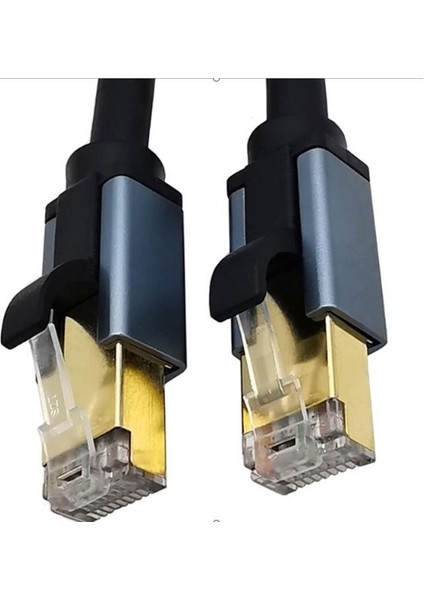 Cat. 7 Internet Kablosu 30 Metre Yuvarlak Siyah