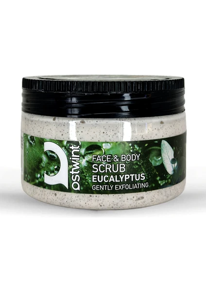 Yüz ve Vücut Peeling Scrub Okaliptus 300 ml, Cilt Temizleyici, Pürüssüzleştirici, Dolaşımı Hızlandırıcı