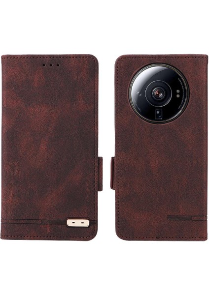 Xiaomi 12 Için Kılıf Ultra Deri Folio Flip Case Koruyucu Kapak Kartı (Yurt Dışından)