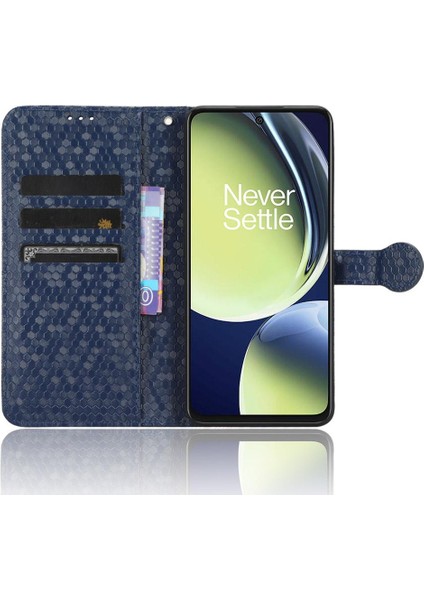 Oneplus Nord Ce 3 5g Için Kılıf Geometrik Desen Manyetik Toka Deri (Yurt Dışından)