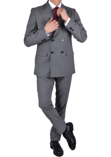 CRT-179 Kruvaze Takım /gri/48 indirimleri