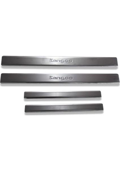 Alminox Oto Renault Kangoo Krom Kapı Eşiği Takımı 2008 Üzeri Paslanmaz Çelik