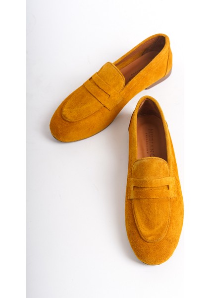 Kadın Süet Loafer & Babet Hardal -MCMNG2103-HRD indirimleri