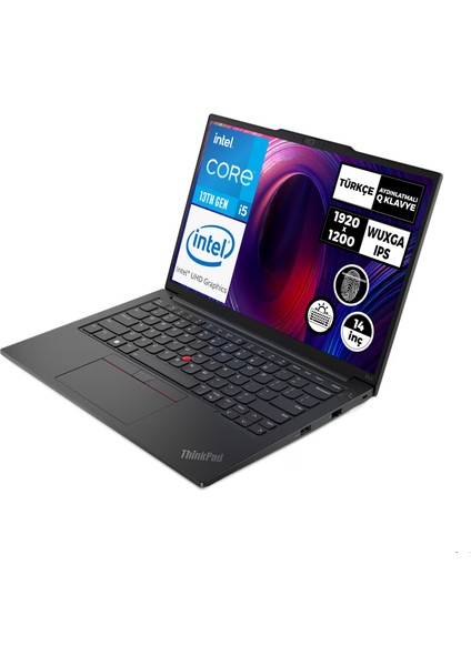 Thinkpad E14 Gen 5 Intel Core I5-1335U 24GB 1tb SSD 14" Wuxga Freedos Taşınabilir Bilgisayar 21JLS20MTX 005