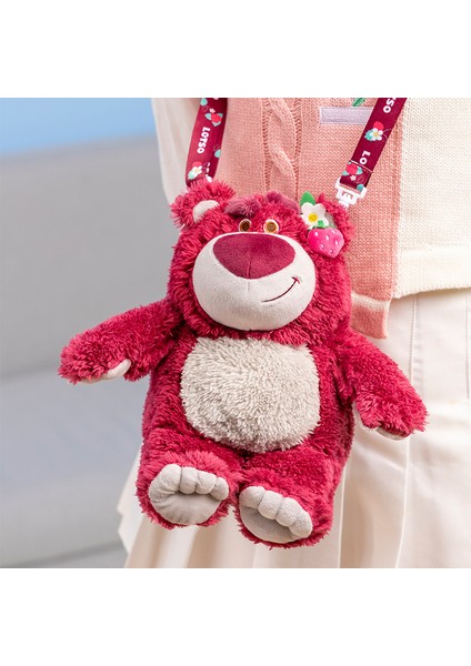 Peluş Oyuncak Doğum Günü Hediyesi Bebek Çilek Ayı Çantası 25CM (Yurt Dışından)