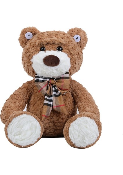45 cm Yeni Düğme Büyük Ayı Peluş Oyuncak Papyon Ayı Yastık Bebek (Yurt Dışından)